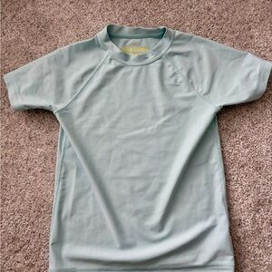 Crewcuts Boy’s Light Seafoam Green Rash Guard Tee size small